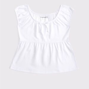 Abercrombie Kids Girls Babydoll Bow Top Size 15/16 NWOT